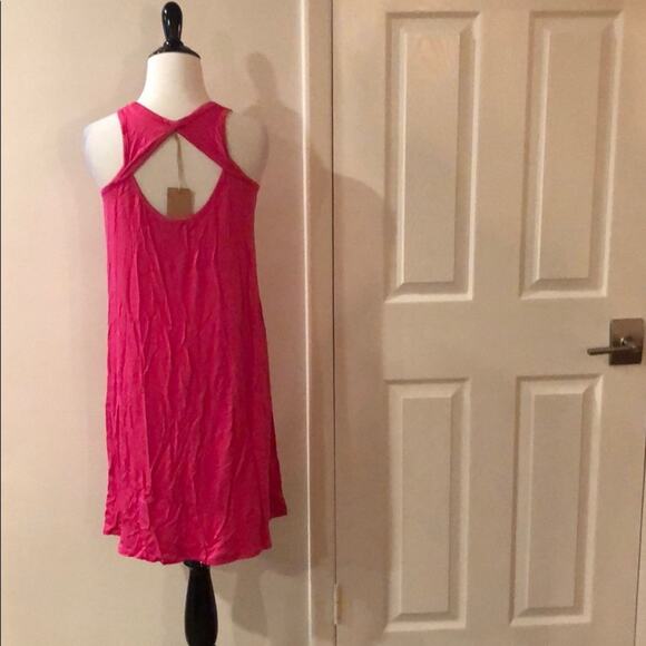 Pink Cutout Dress Shift - Picture 5 of 6